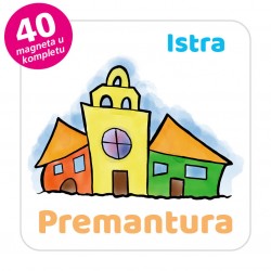 Magneti gradić EKO V 03 W Komplet 40 ili 20 kom  Premantura