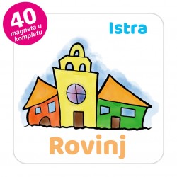 Magneti gradić EKO V 03 W Komplet 40 ili 20 kom  Rovinj