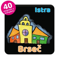 Magneti gradić EKO V 03 B Komplet 40 ili 20 kom  Brseč