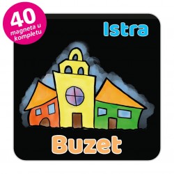 Magneti gradić EKO V 03 B Komplet 40 ili 20 kom  Buzet