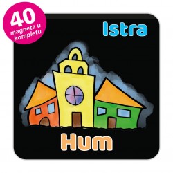 Magneti gradić EKO V 03 B Komplet 40 ili 20 kom  Hum