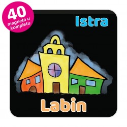 Magneti gradić EKO V 03 B Komplet 40 ili 20 kom  Labin