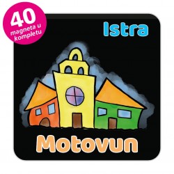 Magneti gradić EKO V 03 B Komplet 40 ili 20 kom  Motovun