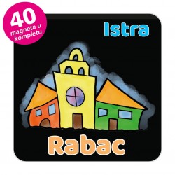 Magneti gradić EKO V 03 B Komplet 40 ili 20 kom  Rabac