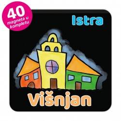 Magneti gradić EKO V 03 B Komplet 40 ili 20 kom  Višnjan