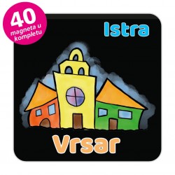 Magneti gradić EKO V 03 B Komplet 40 ili 20 kom  Vrsar