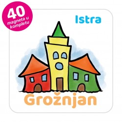 Magneti gradić EKO V 04 W Komplet 40 ili 20 kom  Grožnjan