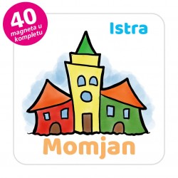 Magneti gradić EKO V 04 W Komplet 40 ili 20 kom  Momjan