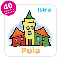 Magneti gradić EKO V 04 W Komplet 40 ili 20 kom  Pula