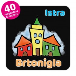 Magneti gradić EKO V 04 B Komplet 40 ili 20 kom  Brtonigla