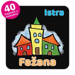 Magneti gradić EKO V 04 B Komplet 40 ili 20 kom  Fažana