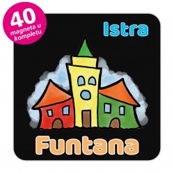 Magneti gradić EKO V 04 B Komplet 40 ili 20 kom  Funtana