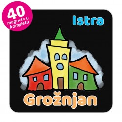 Magneti gradić EKO V 04 B Komplet 40 ili 20 kom  Grožnjan