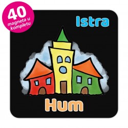 Magneti gradić EKO V 04 B Komplet 40 ili 20 kom  Hum