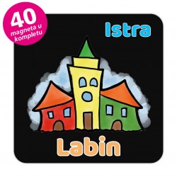 Magneti gradić EKO V 04 B Komplet 40 ili 20 kom  Labin