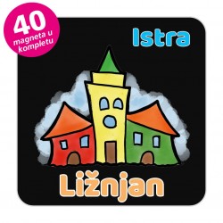 Magneti gradić EKO V 04 B Komplet 40 ili 20 kom  Ližnjan