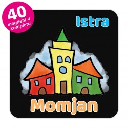 Magneti gradić EKO V 04 B Komplet 40 ili 20 kom  Momjan