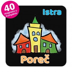 Magneti gradić EKO V 04 B Komplet 40 ili 20 kom  Poreč