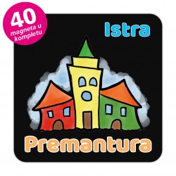 Magneti gradić EKO V 04 B Komplet 40 ili 20 kom  Premantura