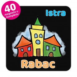 Magneti gradić EKO V 04 B Komplet 40 ili 20 kom  Rabac