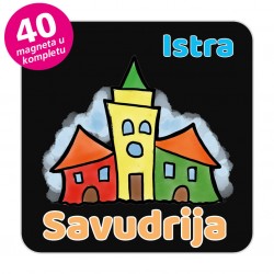 Magneti gradić EKO V 04 B Komplet 40 ili 20 kom  Savudrija