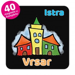 Magneti gradić EKO V 04 B Komplet 40 ili 20 kom  Vrsar