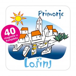 Magneti gradić EKO C 01 W Komplet 40 ili 20 kom Lošinj 01