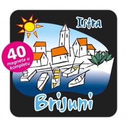 Magneti gradić EKO C 01 B Komplet 40 ili 20 kom Brijuni 01