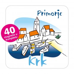 Magneti gradić EKO C 02 W Komplet 40 ili 20 kom Krk 01