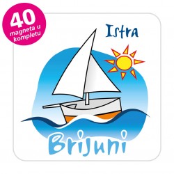 Magneti jedrilica EKO C 06 W Komplet 40 ili 20 kom Brijuni 01