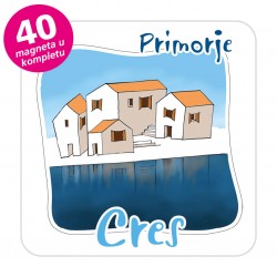 Magneti gradić EKO C 07 W Komplet 40 ili 20 kom Cres 01