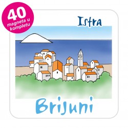 Magneti gradić EKO C 08 W Komplet 40 ili 20 kom Brijuni 01