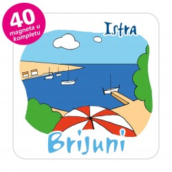 Magneti plaža EKO C 10 W Komplet 40 ili 20 kom Brijuni 01