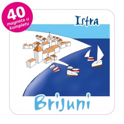 Magneti gradić EKO C 12 W Komplet 40 ili 20 kom Brijuni 01