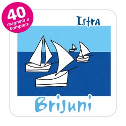 Magneti jedrilice EKO C 14 W Komplet 40 ili 20 kom Brijuni 01