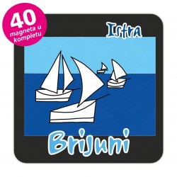 Magneti jedrilice EKO C 14 B Komplet 40 ili 20 kom Brijuni 01