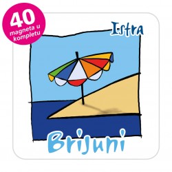 Magneti suncobran EKO C 29 W Komplet 40 ili 20 kom Brijuni 01