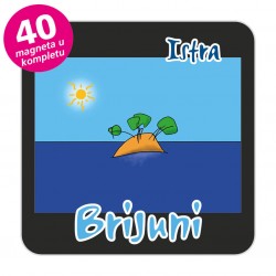 Magneti otočić EKO C 30 B Komplet 40 ili 20 kom Brijuni 01