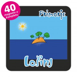 Magneti otočić EKO C 30 B Komplet 40 ili 20 kom Lošinj 01