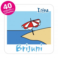 Magneti suncobran EKO C 31 W Komplet 40 ili 20 kom Brijuni 01