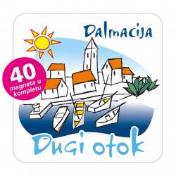 Magneti gradić EKO C 01 W Komplet 40 ili 20 kom  Dugi otok