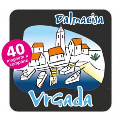 Magneti gradić EKO C 02 B Komplet 40 ili 20 kom  Vrgada