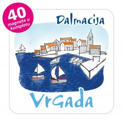 Magneti gradić EKO C 03 W Komplet 40 ili 20 kom  Vrgada