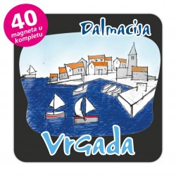 Magneti gradić EKO C 03 B Komplet 40 ili 20 kom  Vrgada