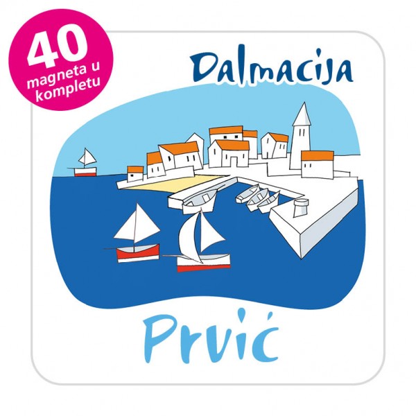Magneti gradić EKO C 04 W Komplet 40 ili 20 kom  Prvić