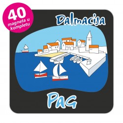 Magneti gradić EKO C 04 B Komplet 40 ili 20 kom  Pag