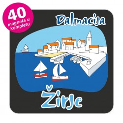 Magneti gradić EKO C 04 B Komplet 40 ili 20 kom  Žirje