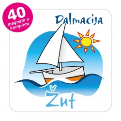 Magneti jedrilica EKO C 06 W Komplet 40 ili 20 kom  Žut