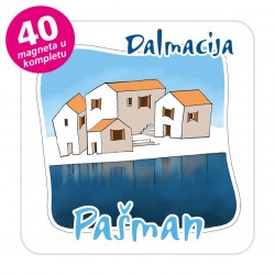 Magneti gradić EKO C 07 W Komplet 40 ili 20 kom  Pašman