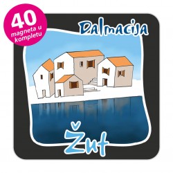 Magneti gradić EKO C 07 B Komplet 40 ili 20 kom  Žut